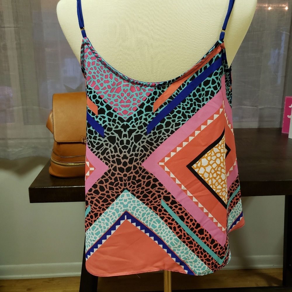 Aqua Reptile Print Top - Picture 2 of 4